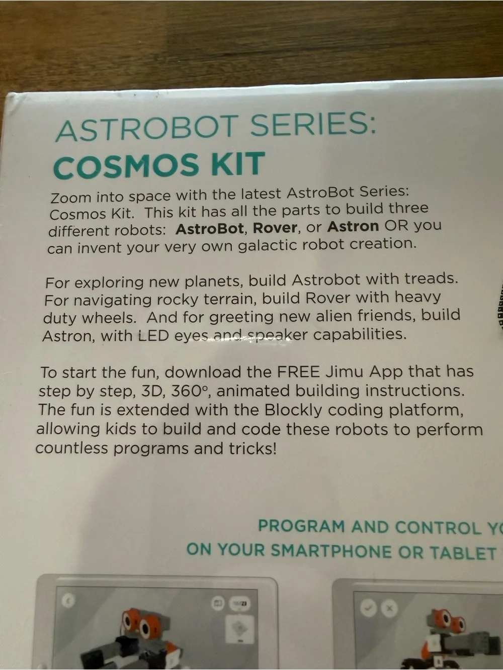 Jimu Robot Astrobot Series: Cosmos Kit - White, Red, Black NIB